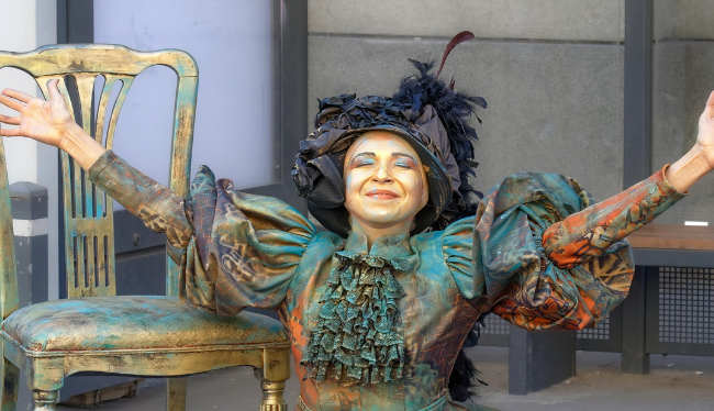 costume avec tissus